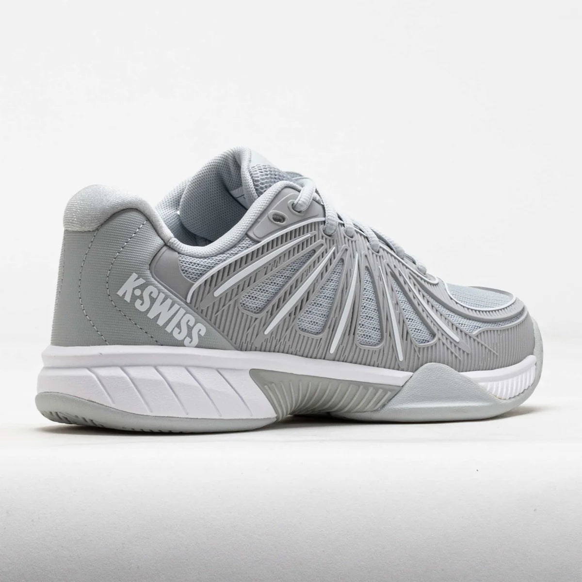 K-Swiss Women's Express Light Pickleball 2 Court Sneaker in Glacier Gray/White