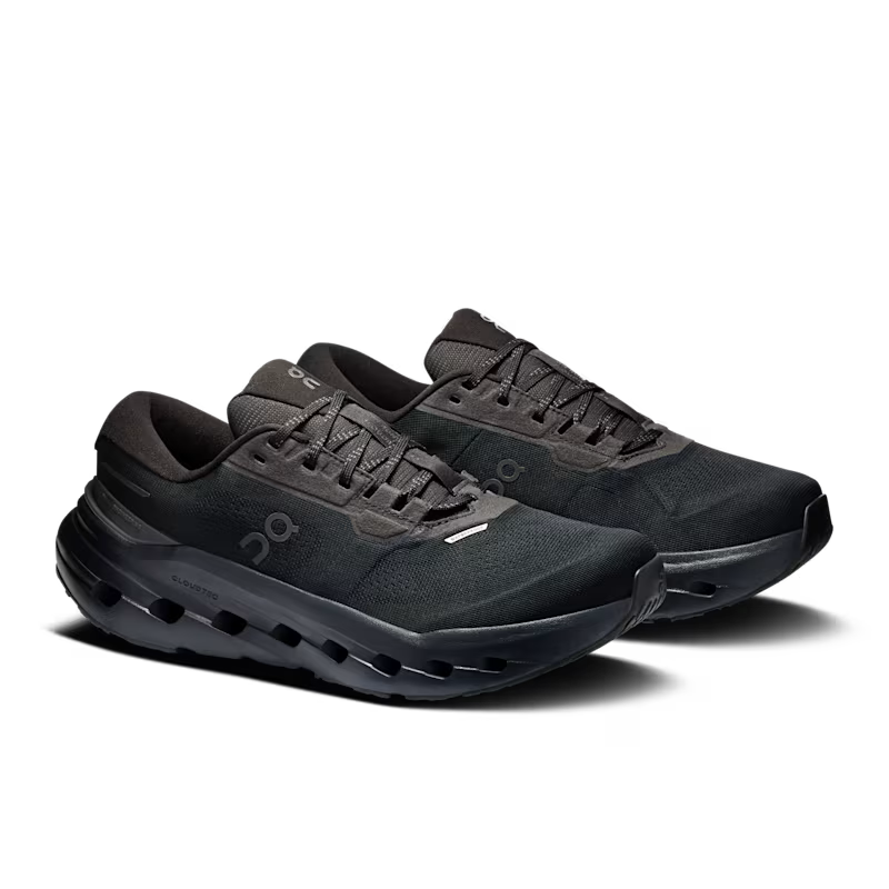 On Women's Cloudrunner 3 Waterproof Sneaker in Black/Black