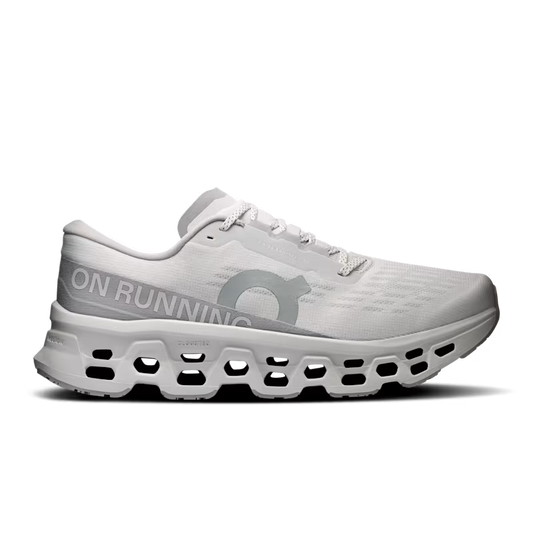 On Men's Cloudmonster 3 Sneaker in Wolf/Wolf