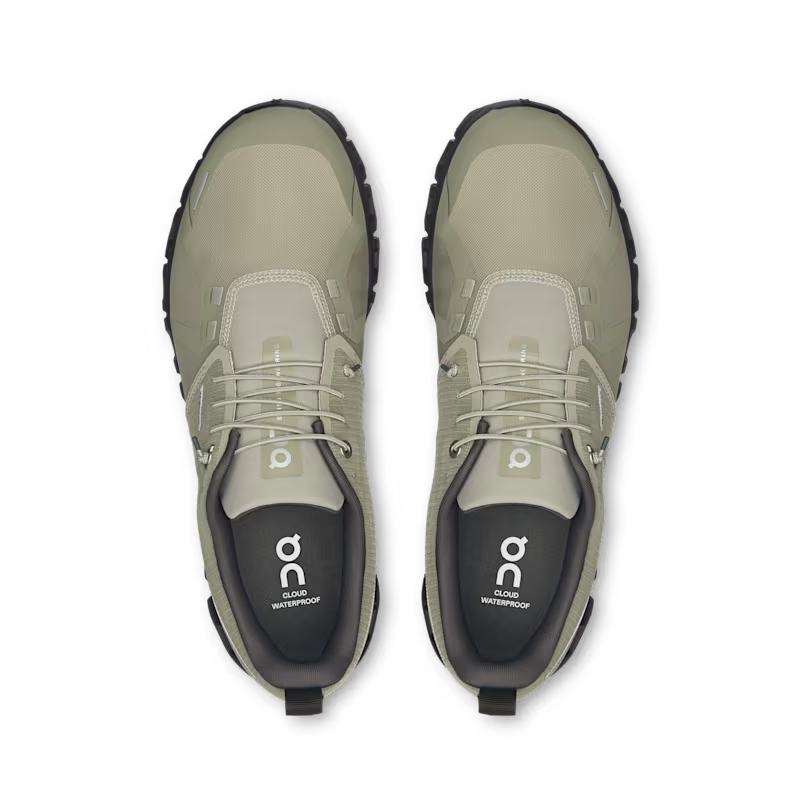 On Men's Cloud 6 Waterproof Sneaker in Olive/Espresso