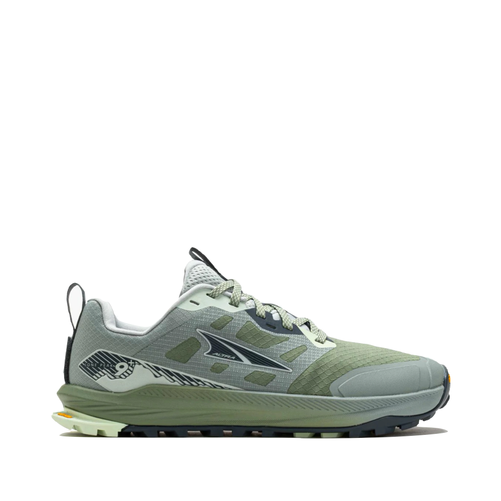 Side (right) view of Altra Lone Peak 9 Sneaker for women.