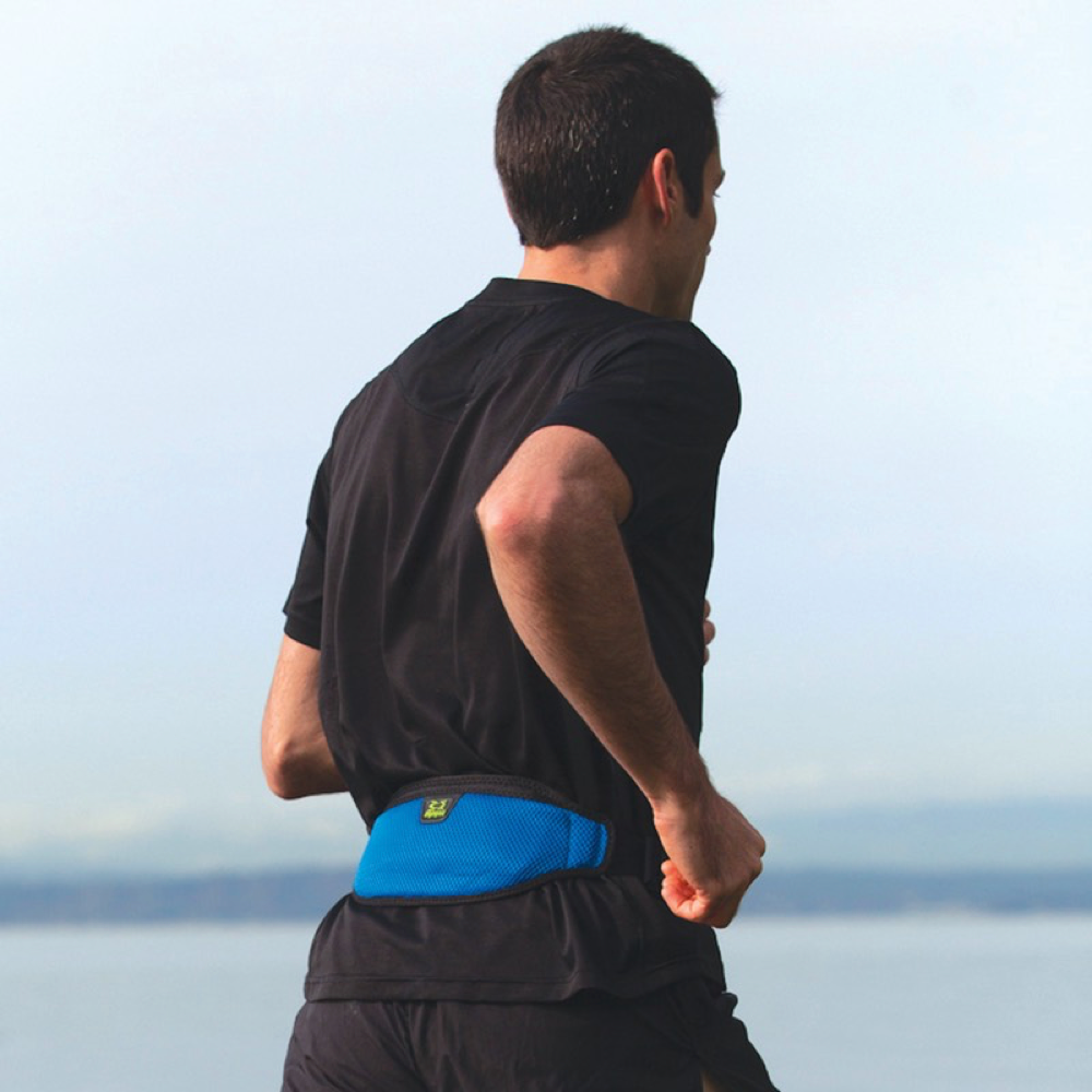 Model view of Amphipod Smart View Waistpack.
