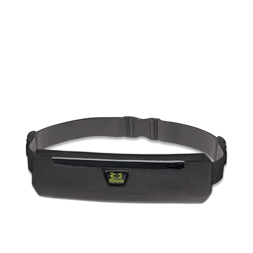 Amphipod AirFlow MicroStretch Plus Belt in Charcoal/Silver
