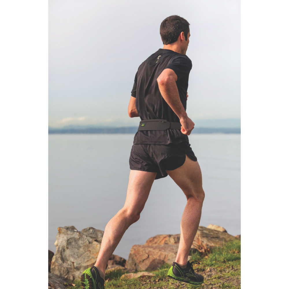 Amphipod AirFlow MicroStretch Plus Belt in Charcoal/Silver