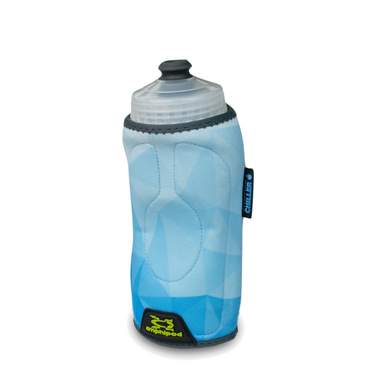 Amphipod Hydraform Chiller Handheld 12 oz Bottle in Icy Blue