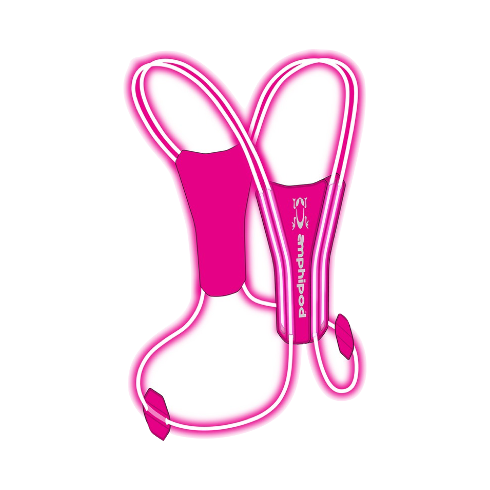 Amphipod Xinglet Optic Beam Lite Rechargeable Flashing Reflective Vest in Pink