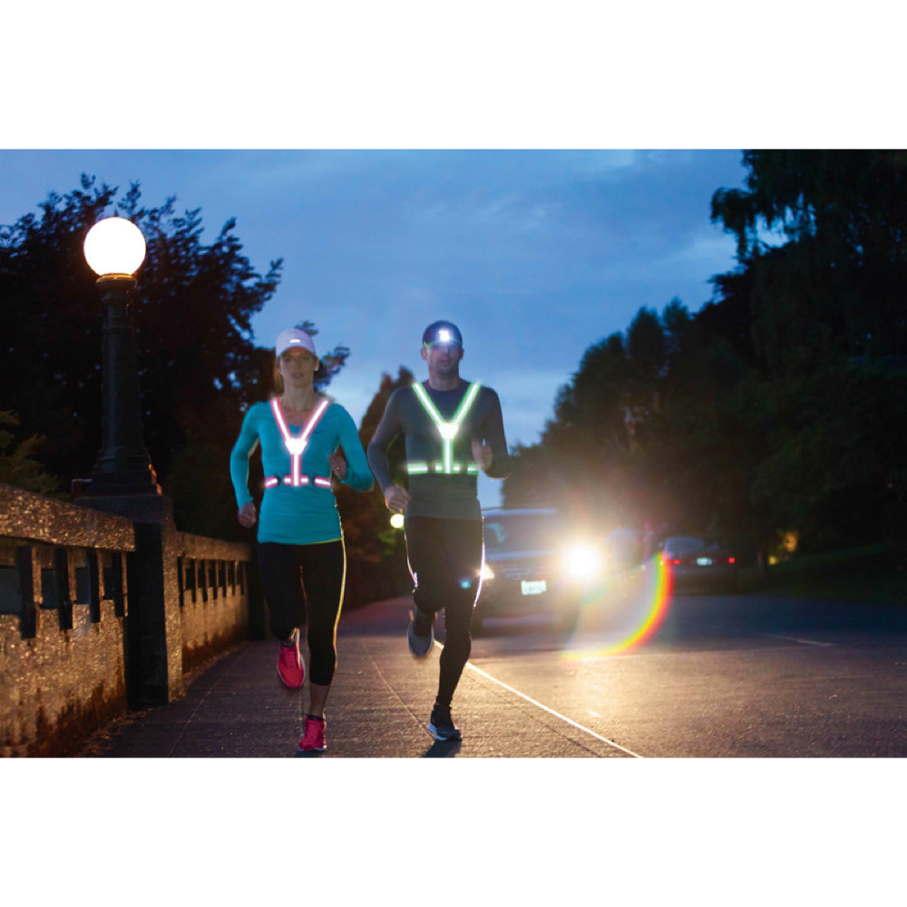Model view of Amphipod Xinglet Reflective Vest.
