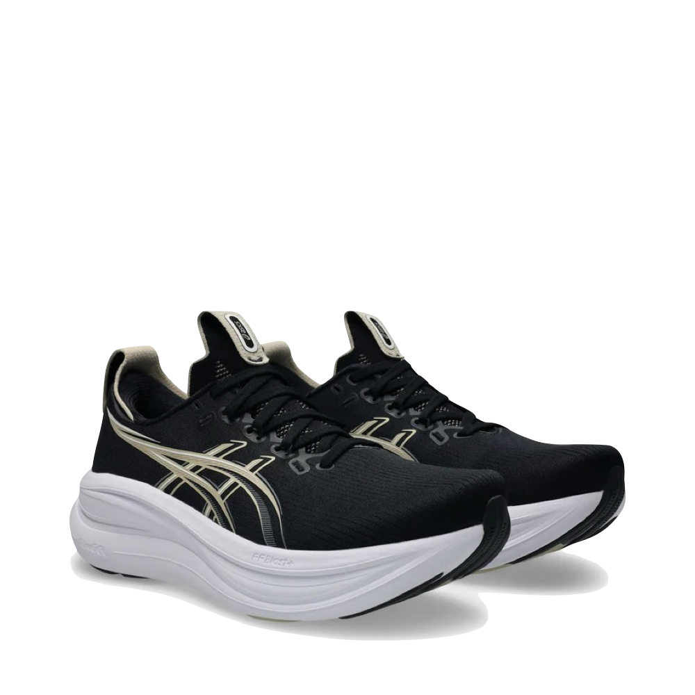 Mudguard and Toe view of Asics Gel Nimbus 28 Sneaker for men.