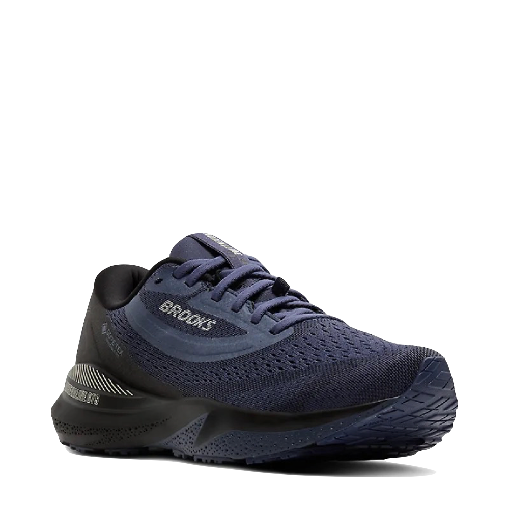 Mudguard and Toe view of Brooks Adrenaline GTS 24 GTX Waterproof Sneaker for men.