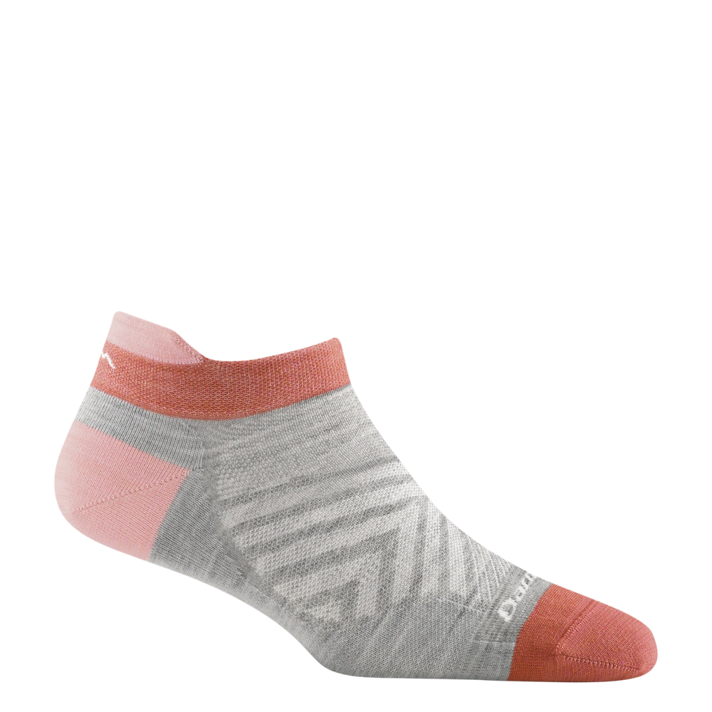 Side (right) view of Darn Tough Run No Show Tab Ultra Lightweight Running sock for women.