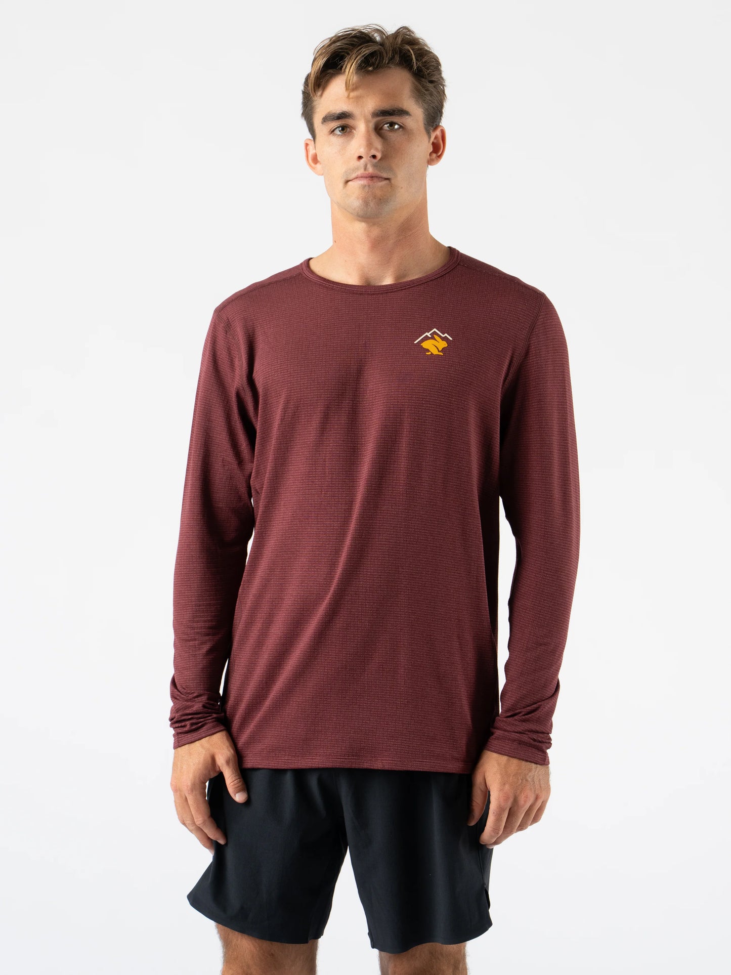Rabbit Men's Layer One Trail Long Sleeve in Tawny