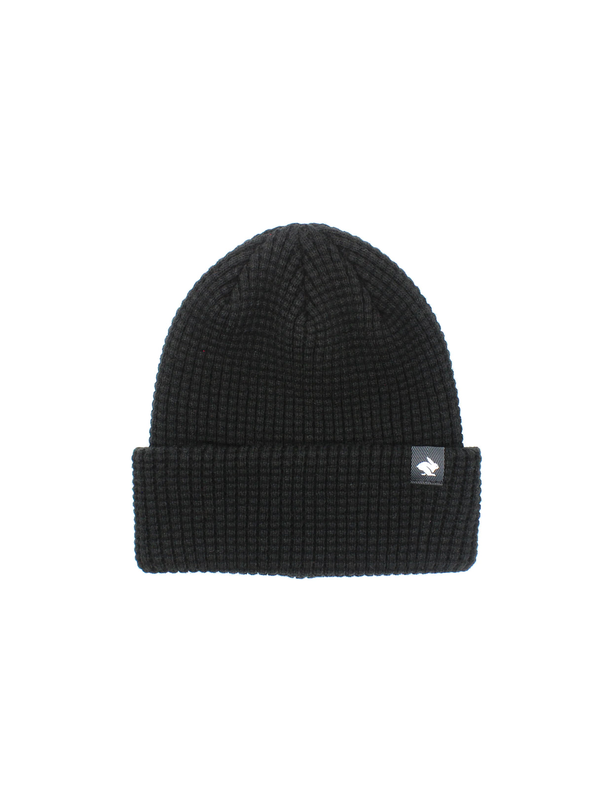 Rabbit Black Waffle Beanie Unisex