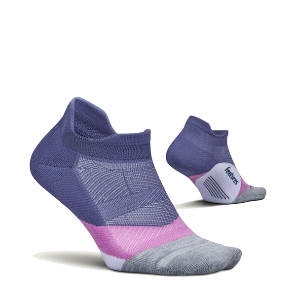 Side (right) view of Feetures Elite Light Cushion Tab Sock.