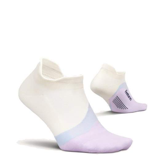 Side (right) view of Feetures Elite Light Cushion Tab Sock.