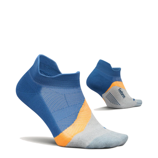 Side (right) view of Feetures Elite Light Cushion Tab Sock.