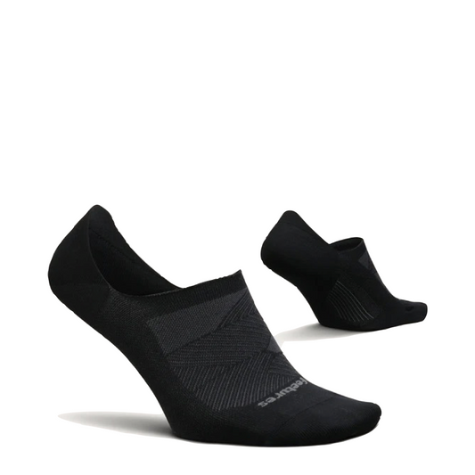 Side (right) and bottom view of Feetures Elite Ultra Light Invisible Sock.