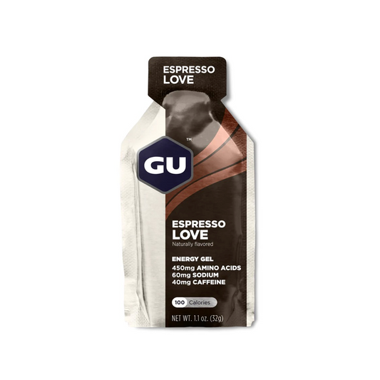 Front view of GU Energy Gel Packet.