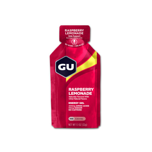 GU Energy Gel Packet in Raspberry Lemonade