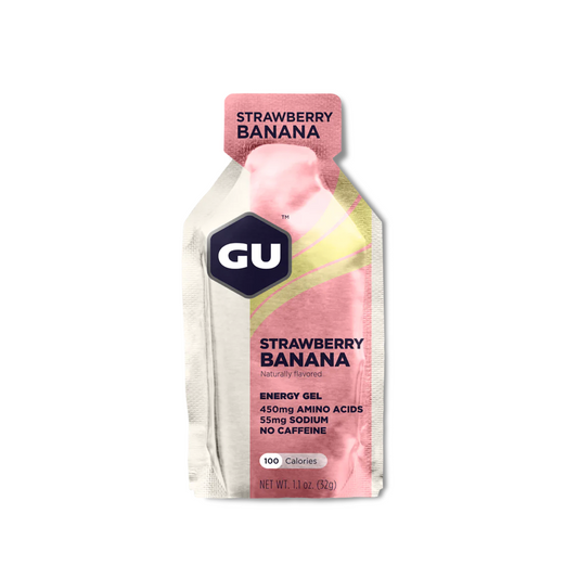 GU Energy Gel Packet in Strawberry Banana