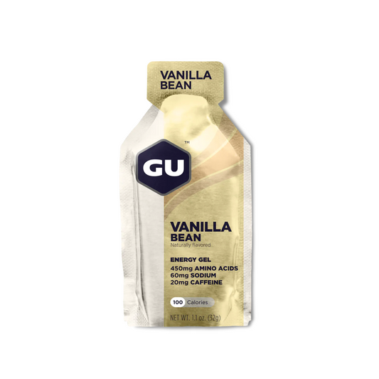 Front view of GU Energy Gel Packet.