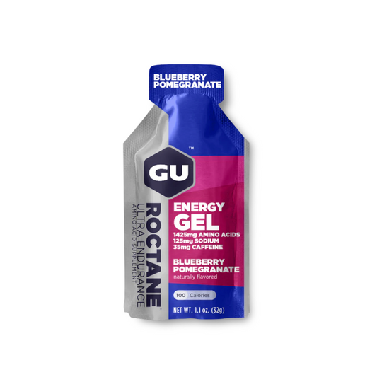 GU Roctane Energy Gel Packet in Blueberry Pomegranate + Caffeine
