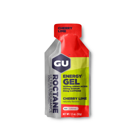 GU Roctane Energy Gel Packet in Cherry Lime + Caffeine