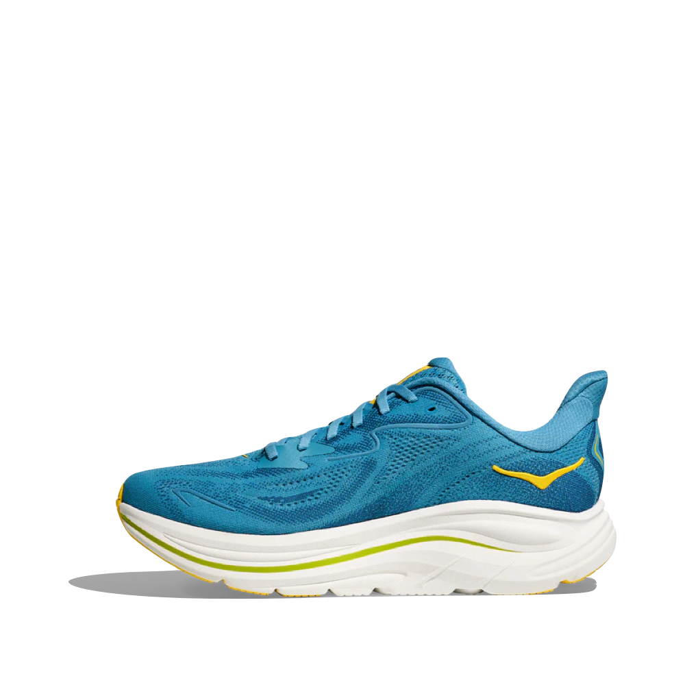 Side (left) view of Hoka Clifton 10 Sneaker for men.