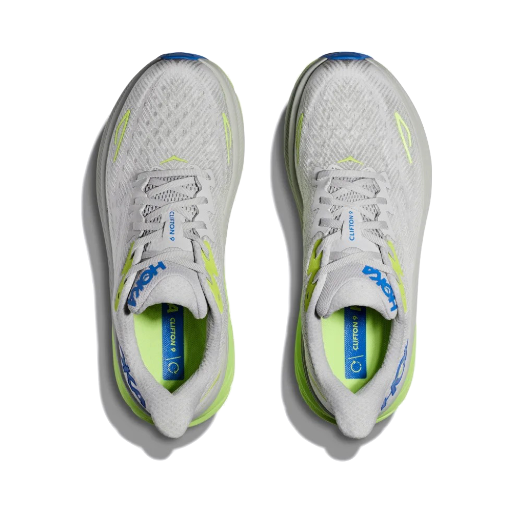 Top-down view of Hoka Clifton 9 Sneaker for men.