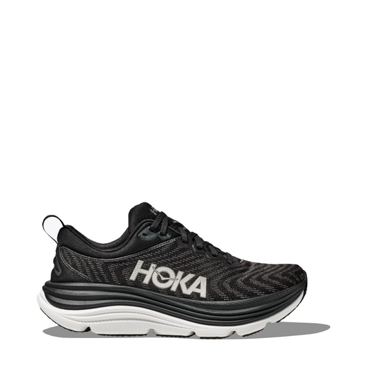 Hoka Men's Gaviota 5 Sneaker in Black/White