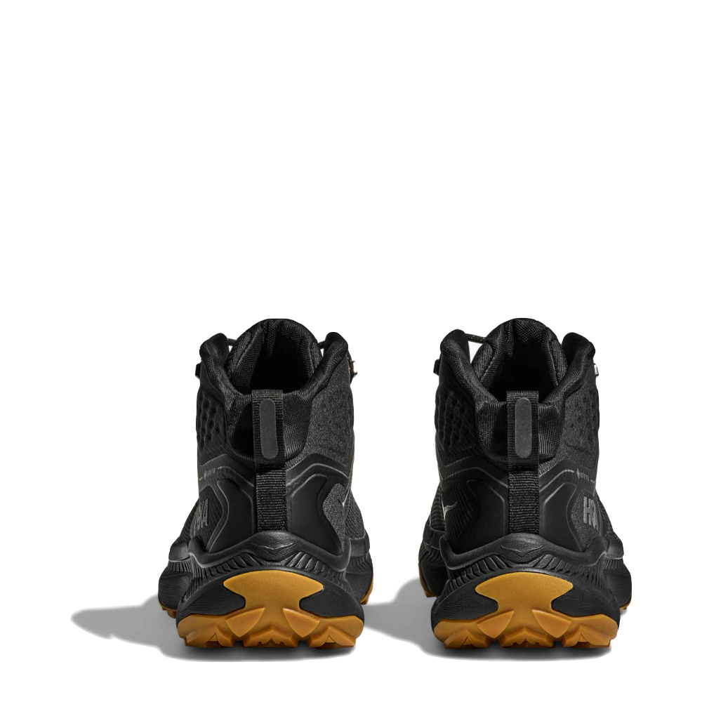 Back view of Hoka Transport Hike GTX Mid Waterproof Boot for men.