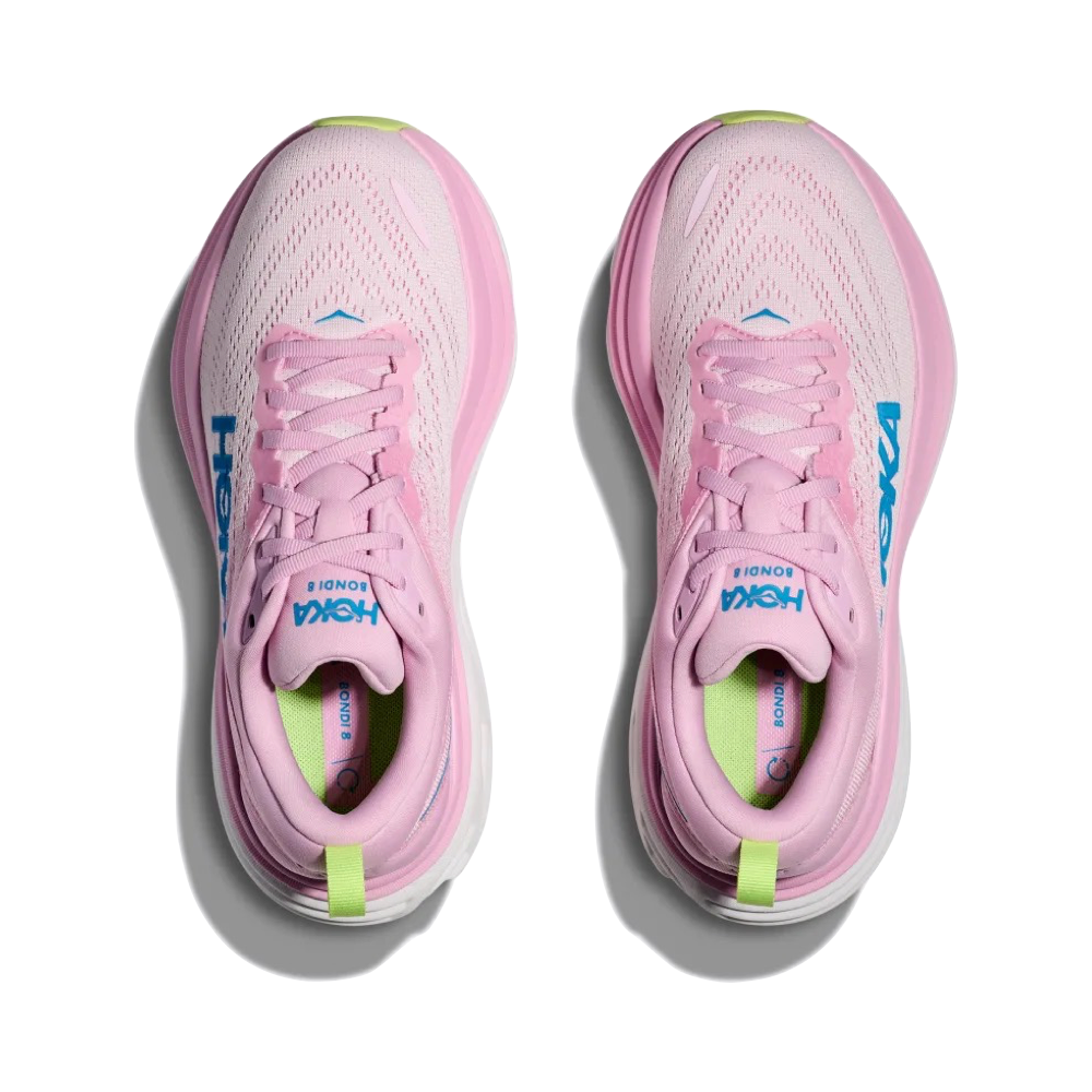 Top-down view of Hoka Bondi 8 Running Sneaker for women.