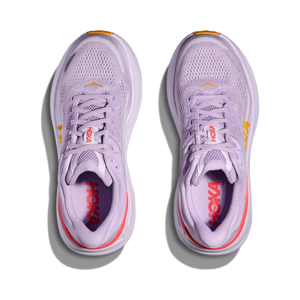 Top-down view of Hoka Bondi 9 Sneaker for women.
