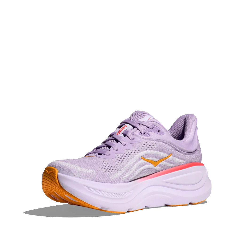 Mudguard and Toe view of Hoka Bondi 9 Sneaker for women.