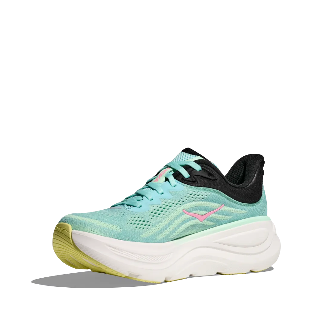 Mudguard and Toe view of Hoka Bondi 9 Sneaker for women.