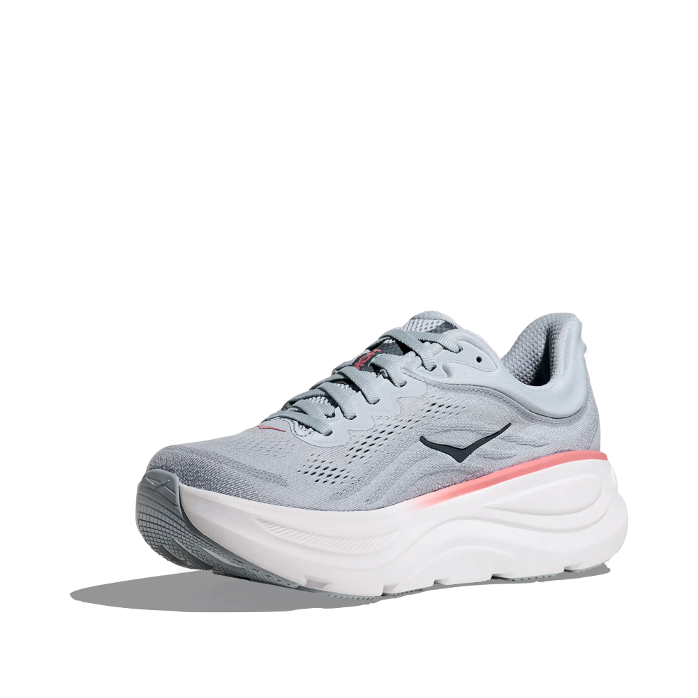 Mudguard and Toe view of Hoka Bondi 9 Sneaker for women.