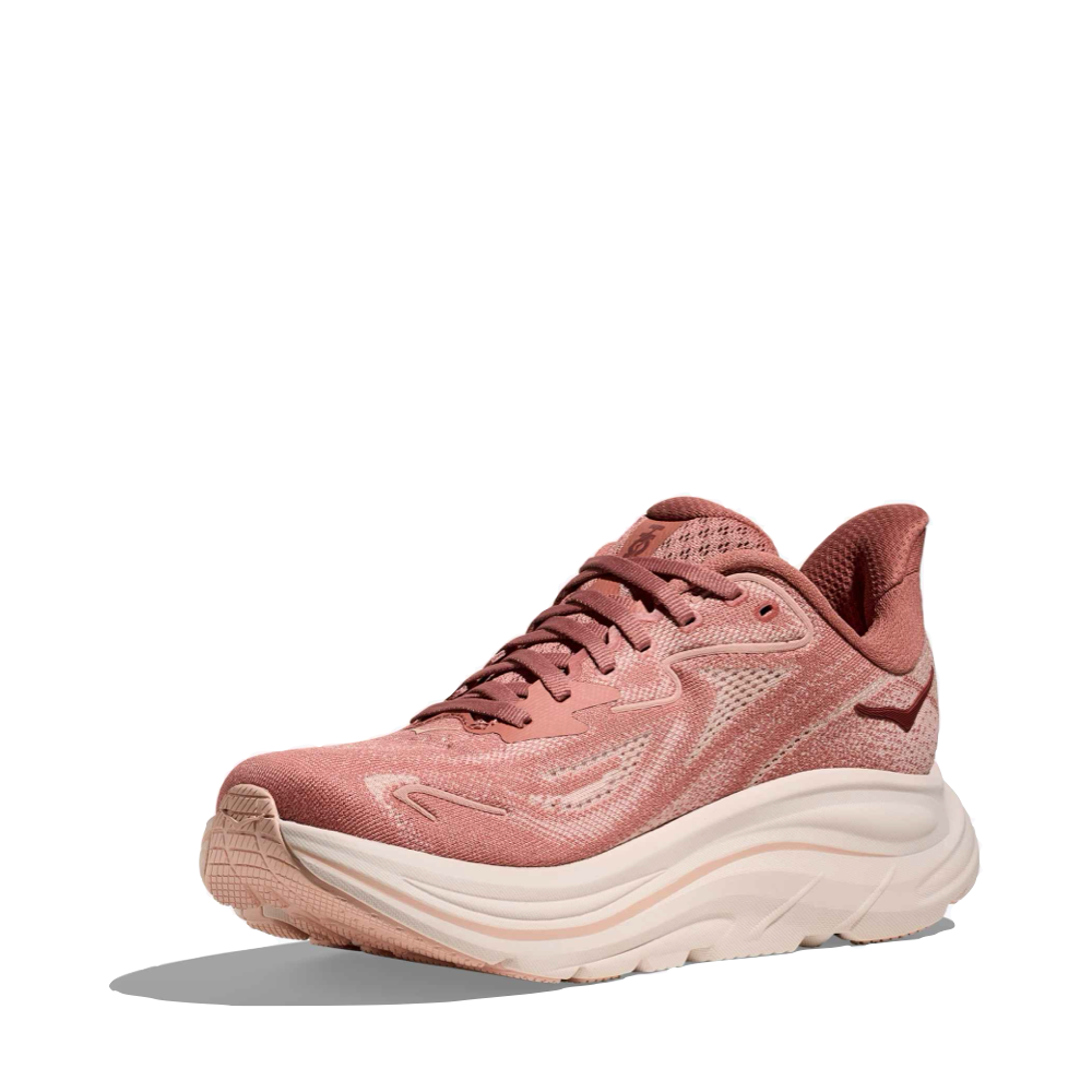 Mudguard and Toe view of Hoka Clifton 10 Sneaker for women.