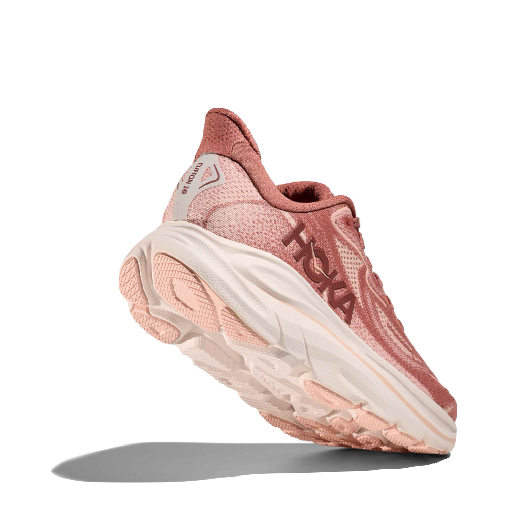 Bottom view of Hoka Clifton 10 Sneaker for women.