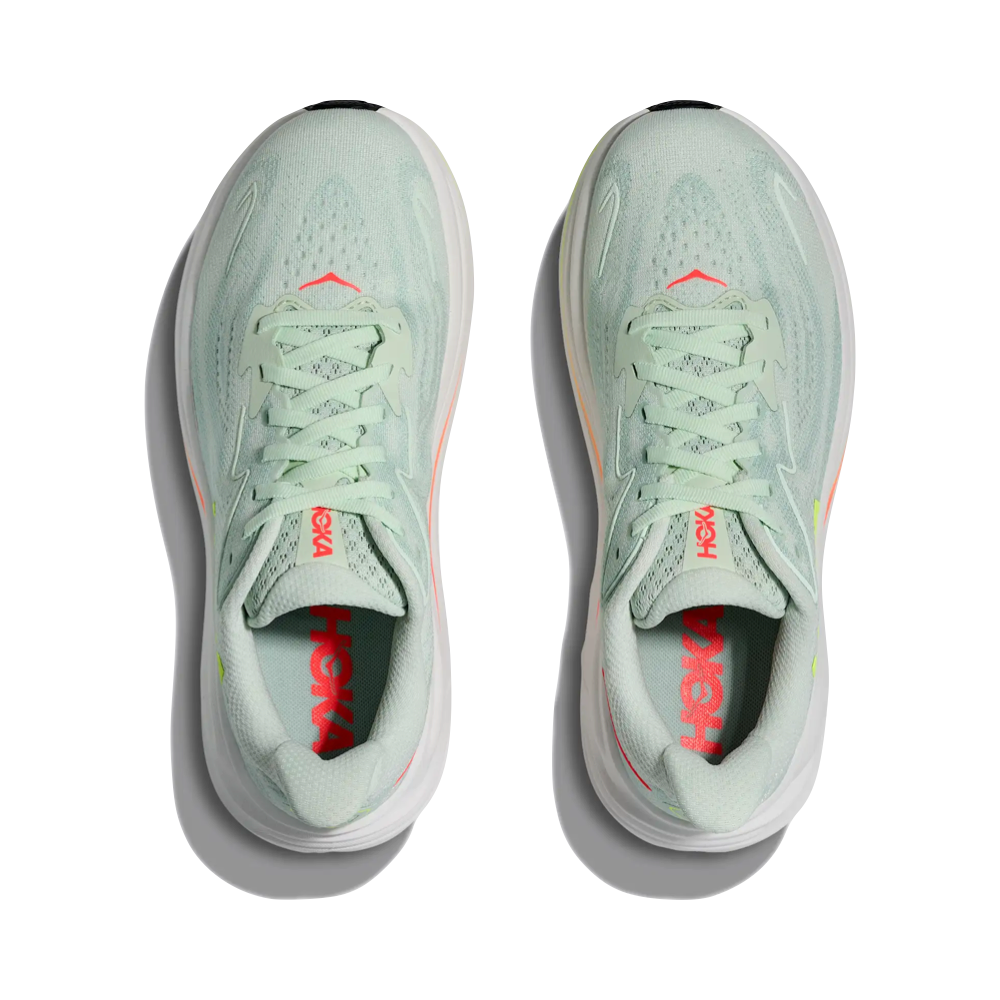 Top-down view of Hoka Clifton 10 Sneaker for women.