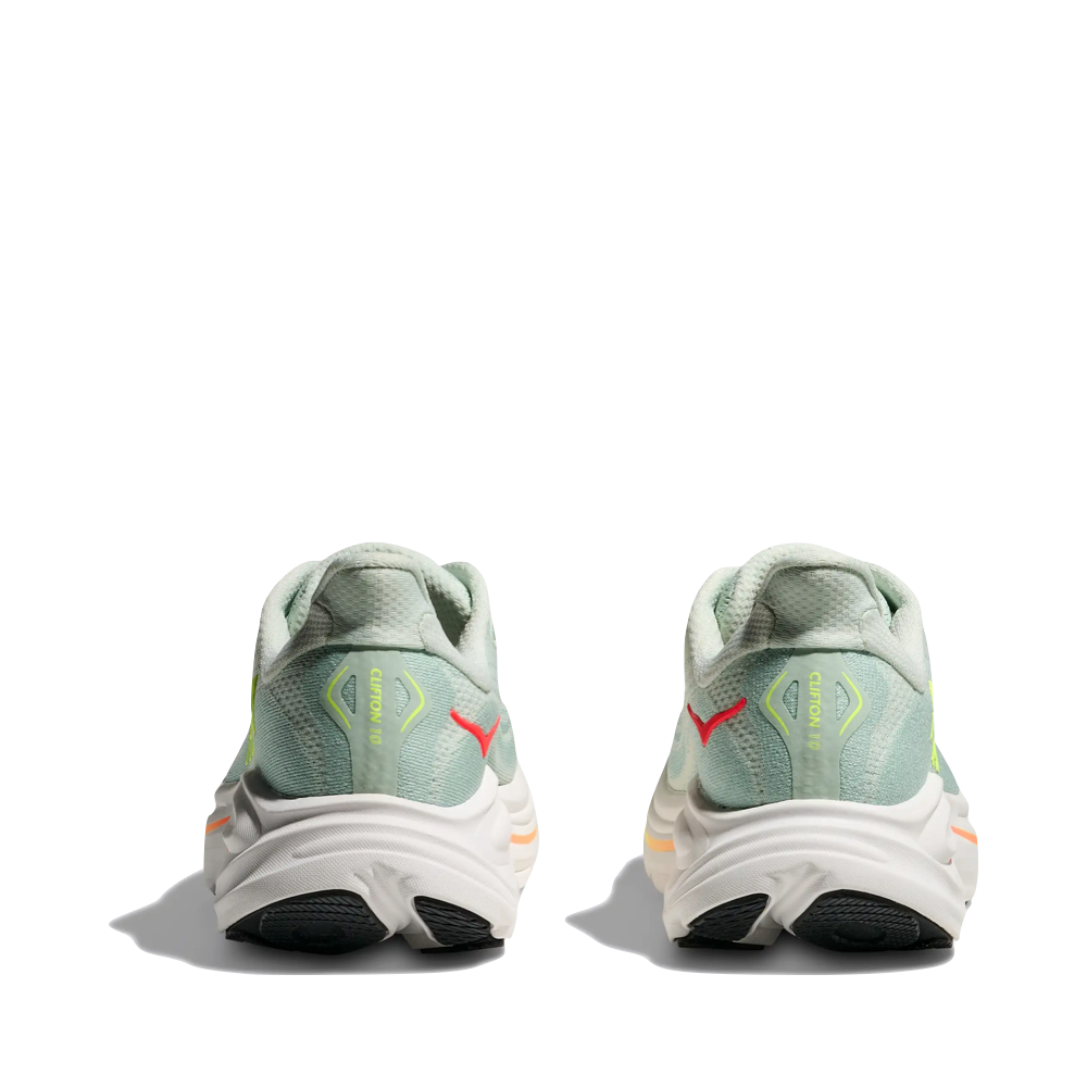 Back view of Hoka Clifton 10 Sneaker for women.