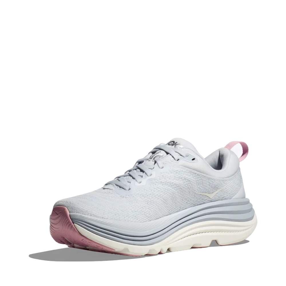 Mudguard and Toe view of Hoka Gaviota 5 Running Sneaker for women.
