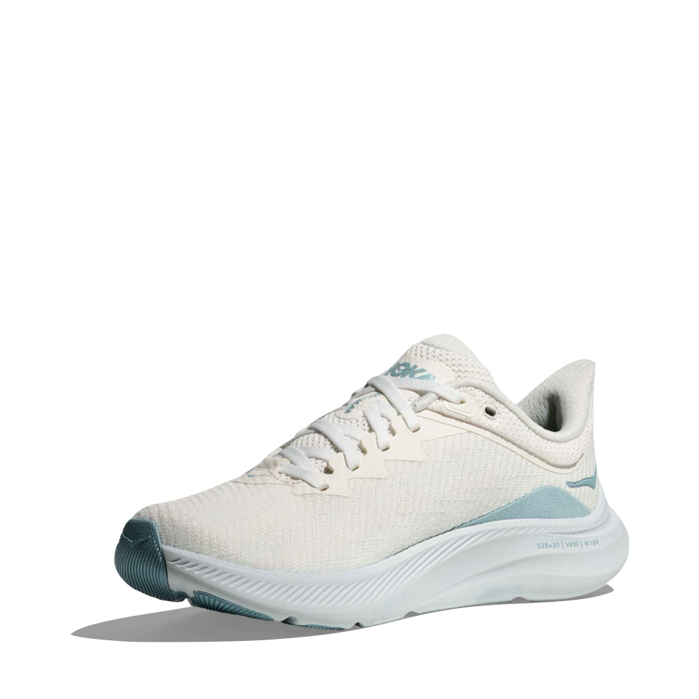 Mudguard and Toe view of Hoka Solimar Sneaker for women.