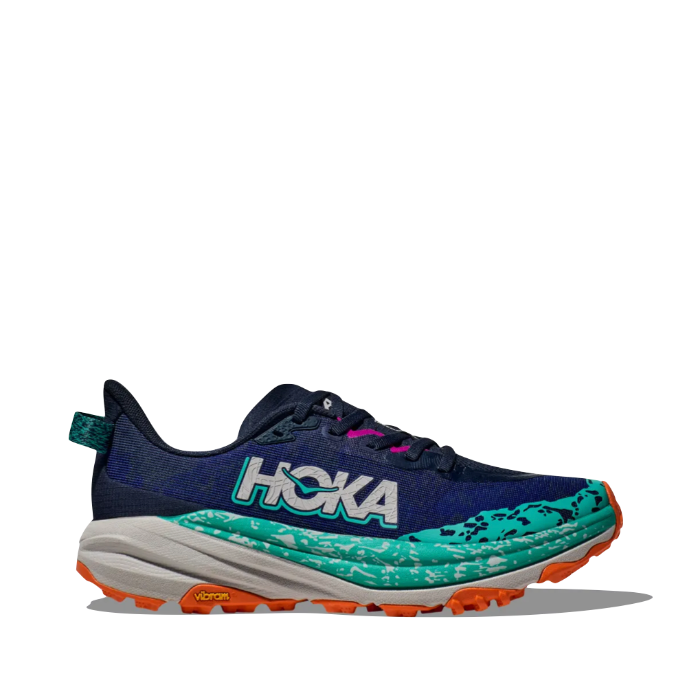 Side (right) view of Hoka Speedgoat 6 Sneaker for women.