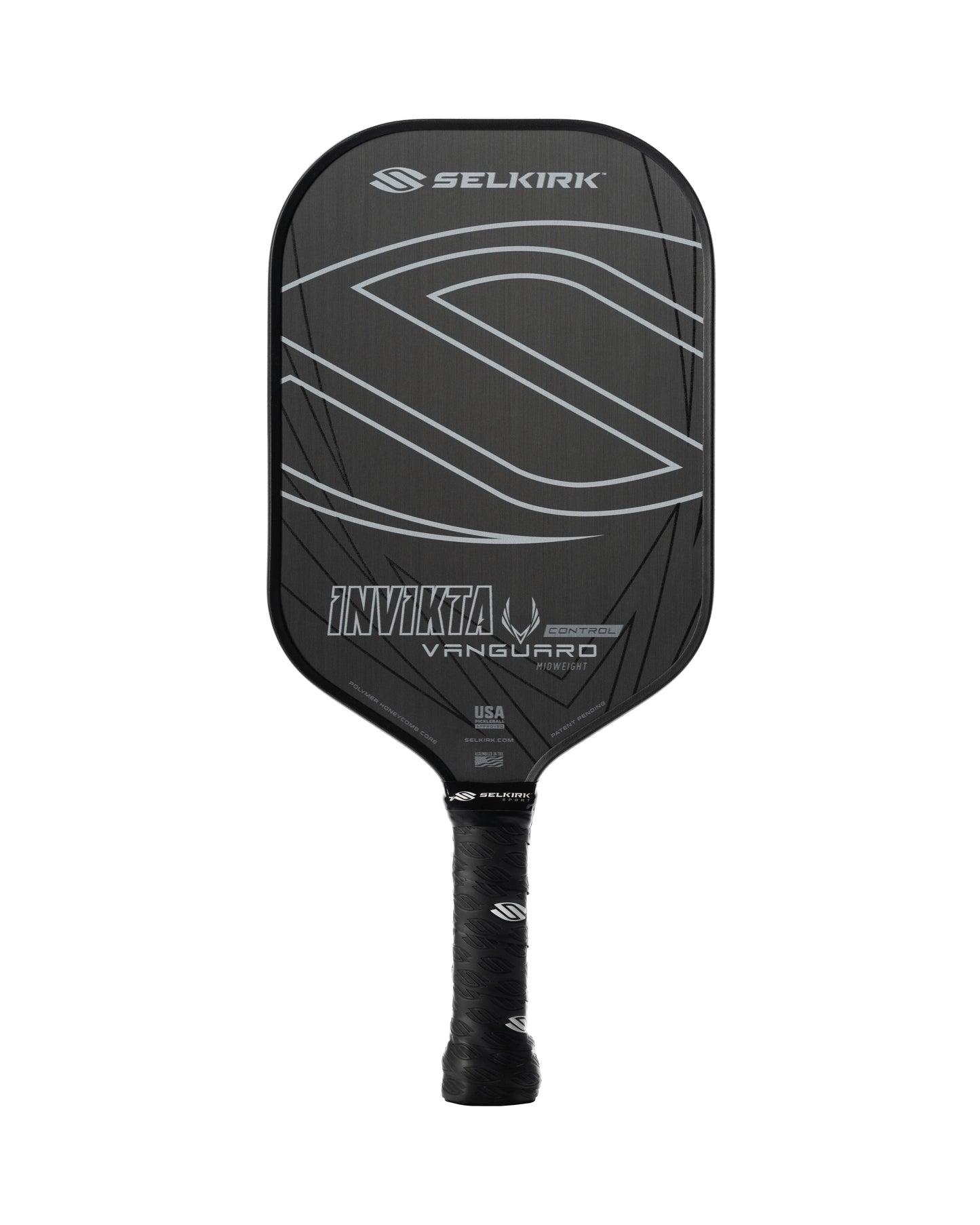 Selkirk VANGUARD Control - Invikta Pickleball Paddle in Raw Carbon Black