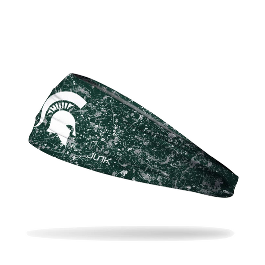 Junk Michigan State University Headband in Splatter Green
