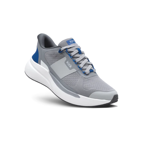 Kizik Men's Freedom Run Sneaker in Alloy/Blue