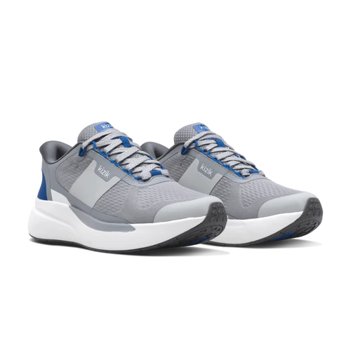 Kizik Men's Freedom Run Sneaker in Alloy/Blue