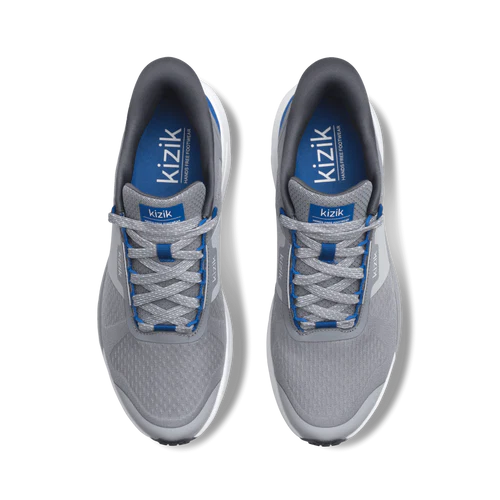 Kizik Men's Freedom Run Sneaker in Alloy/Blue