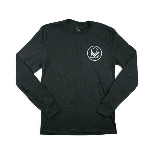 Mitten Running Co. Perfect Tri-Blend Long Sleeve Tee in Black Frost