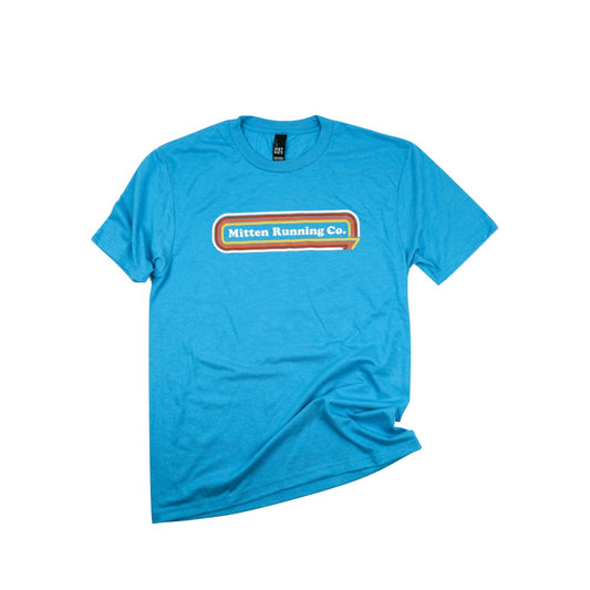Mitten Running Co. Perfect Tri-Blend Tee in Turquoise Frost