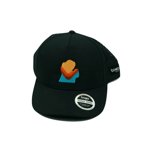 Mitten Running Co. Technical Trucker Running Hat in Black